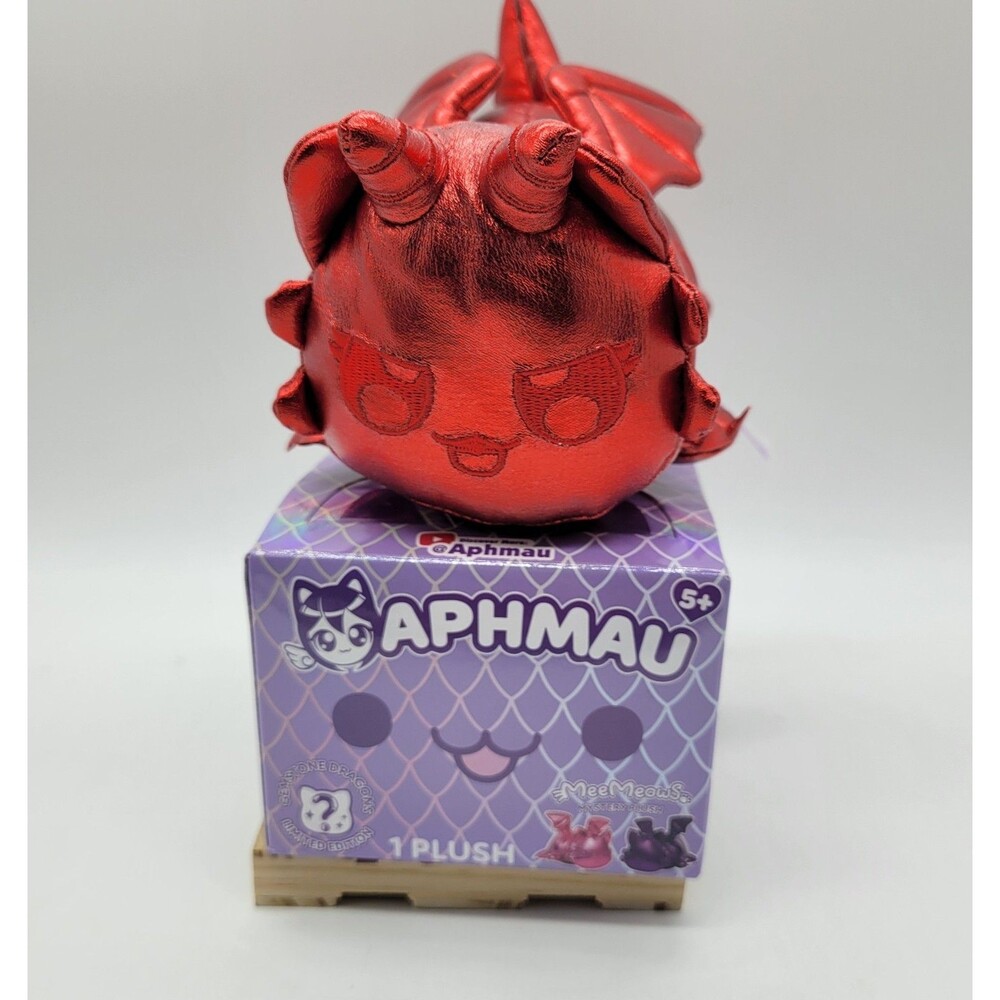 APHMAU MEEMEOWS Mystery 6" Plush Gemstone RUBY DRAGON CAT Limited Ed. NEW